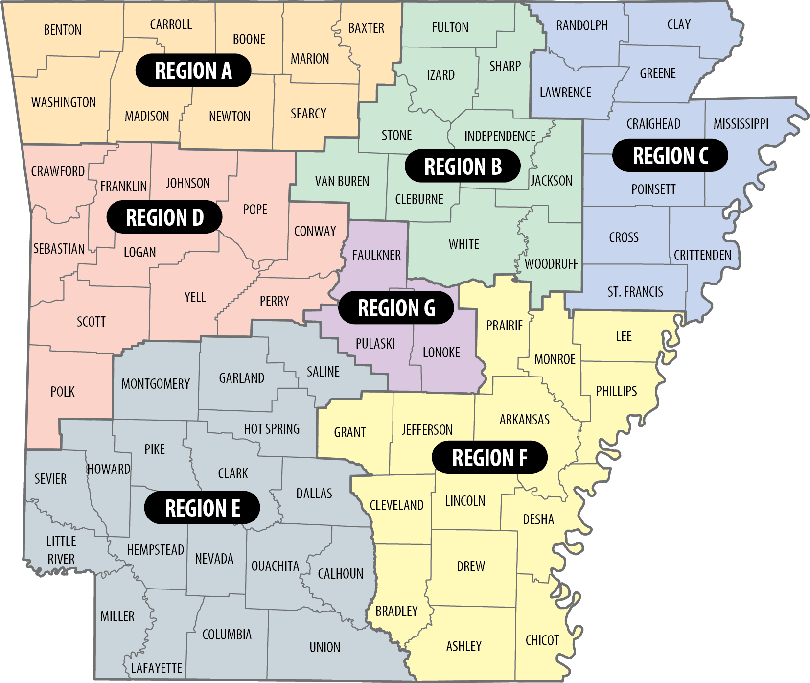 AR Region D Map 