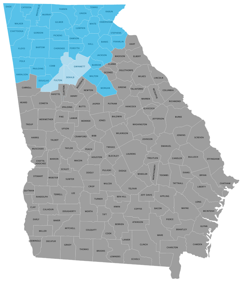 Georgia Service Areas